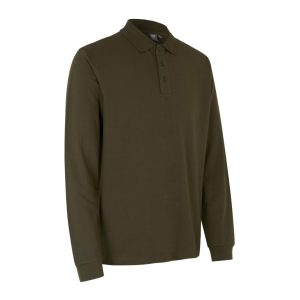 Langærmet poloshirt | stretch