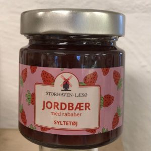 Syltetøj – jordbær og rabarber – 225 g