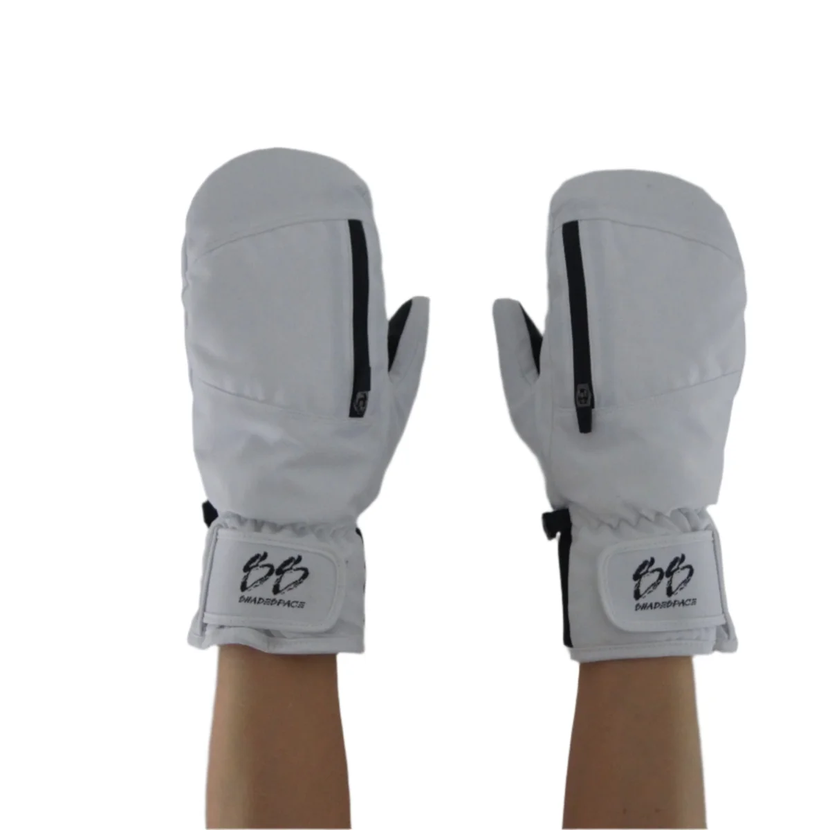 Skiluffer med Skjult Femfingerdesign - Hvid