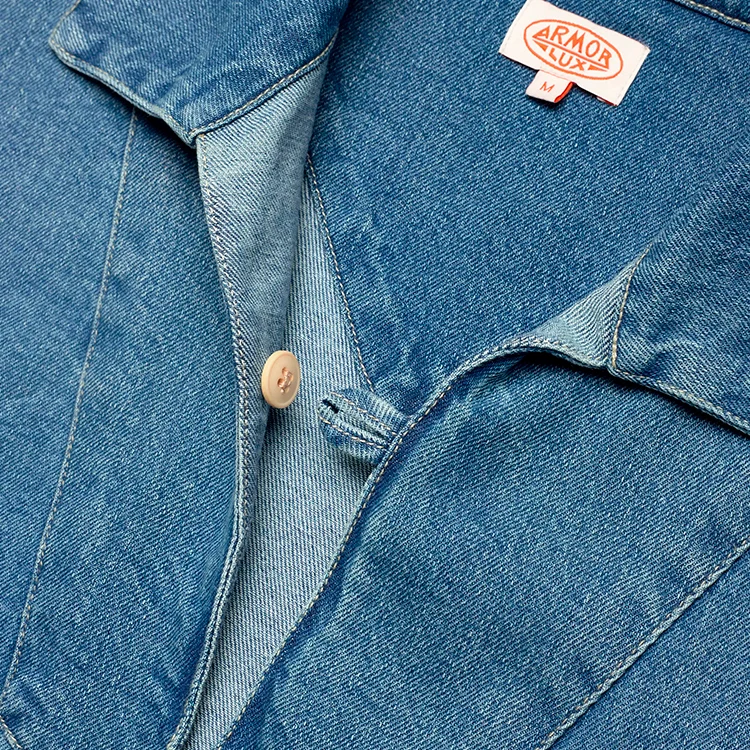 Fisherman's Denim Smock | Busseronne | Unisex | Bomuld - Billede 7