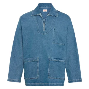 Fisherman's Denim Smock | Busseronne | Unisex | Bomuld