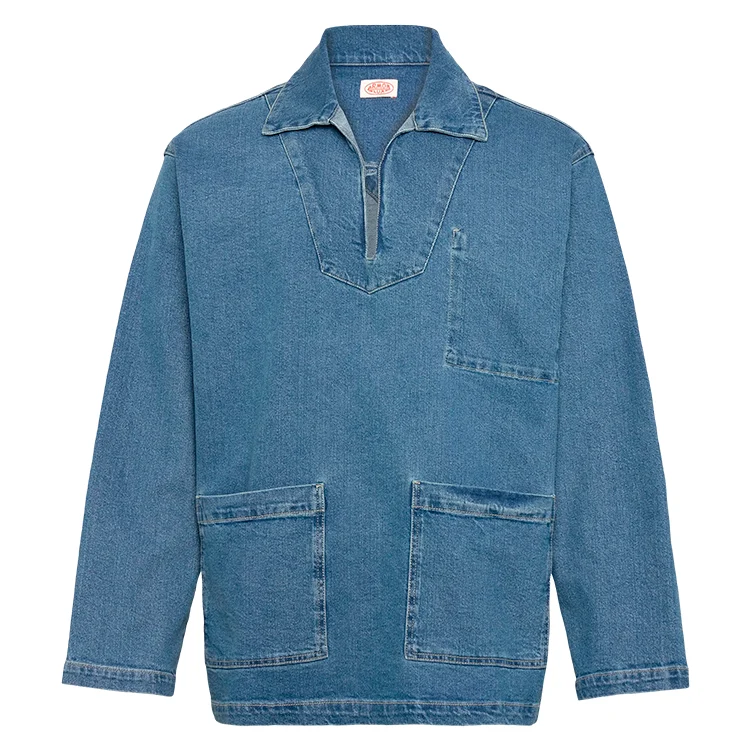 Fisherman's Denim Smock | Busseronne | Unisex | Bomuld - Billede 2