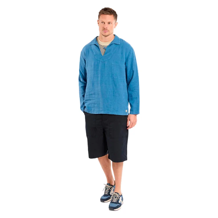 Fisherman's Linen Smock | Busseronne | Unisex | Linned - Billede 3