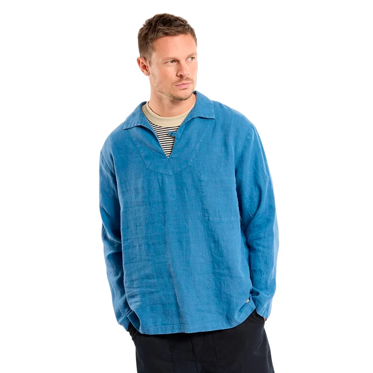 Fisherman's Linen Smock | Busseronne | Unisex | Linned - Billede 4