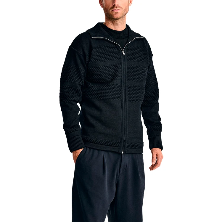Fisherman Full Zip | Uldtrøje | Unisex - Billede 3