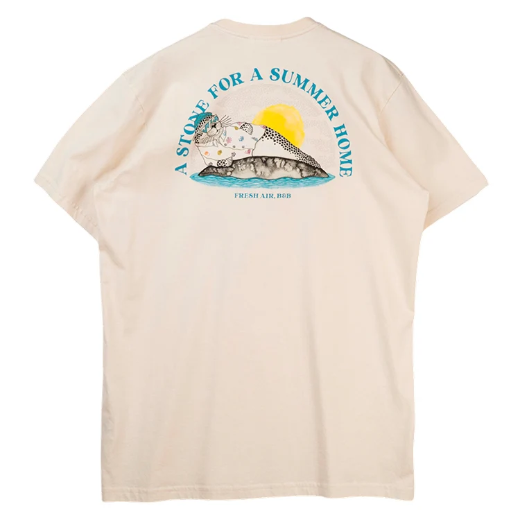 Vacation Stone Back T-shirt | Kortærmet T-shirt | Unisex | Bomuld - Billede 2