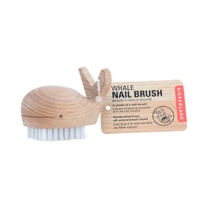 Wooden Whale Nail Brush | Neglebørste | Bøgetræ