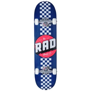 RAD Checker Stripe Komplet Skateboard - Navy