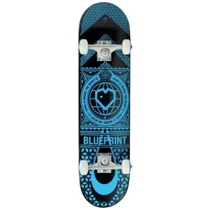 Blueprint Home Heart Komplet Skateboard - Black/Blue