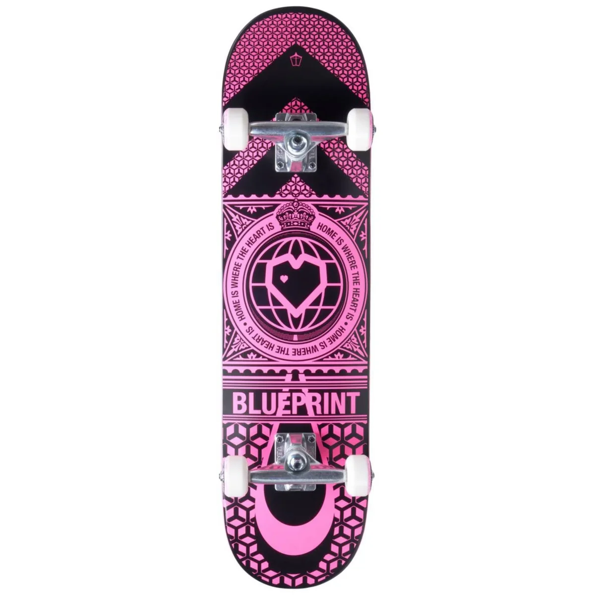 Blueprint Home Heart Komplet Skateboard - Black/Pink