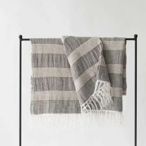 Håndvævet plaid stribet Tell me More