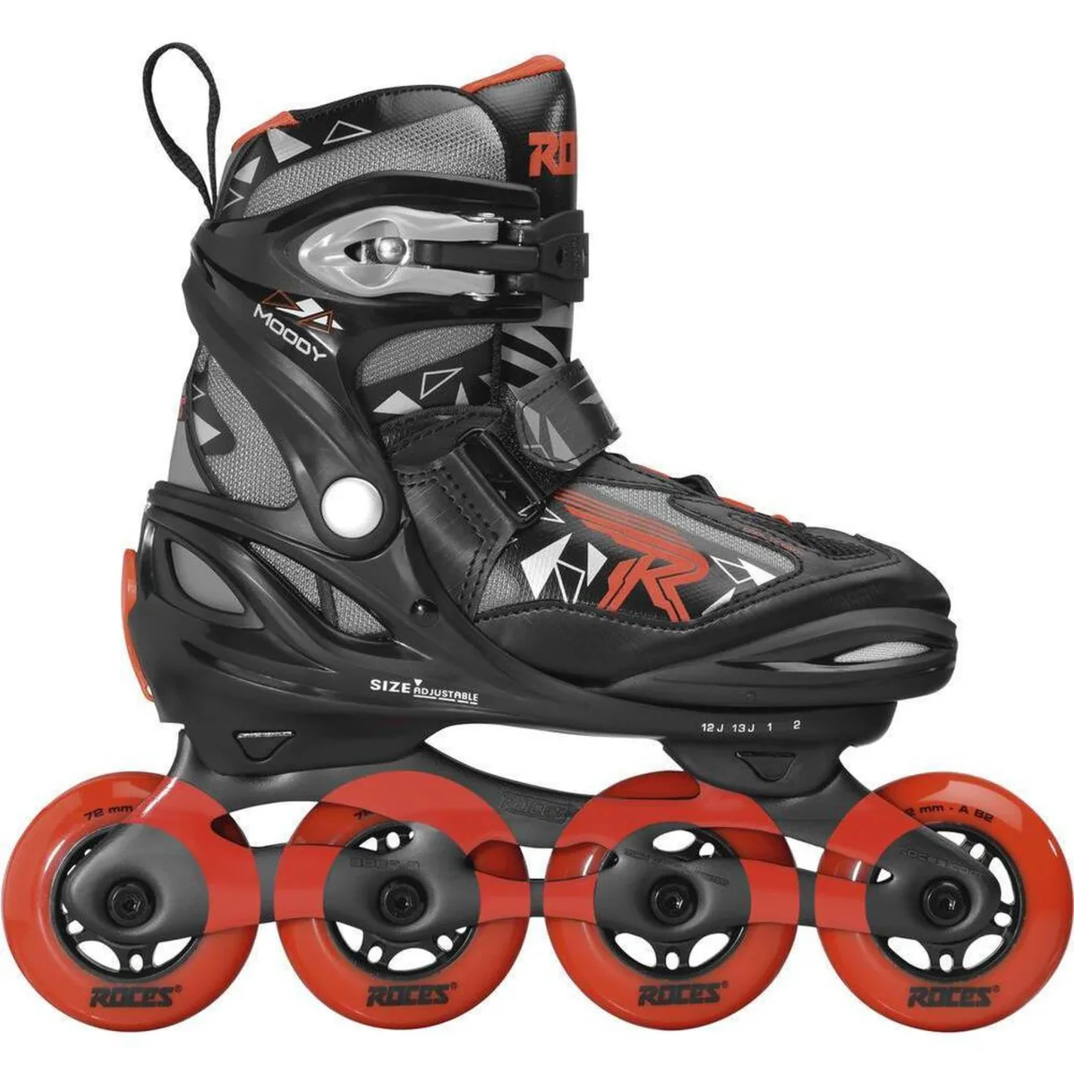 Roces Moody TIF Inliners Børn - Black/Sport Red - Billede 3