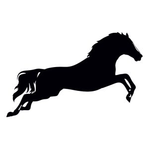 Hest i spring – 10 cm